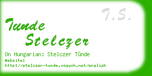 tunde stelczer business card