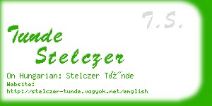 tunde stelczer business card